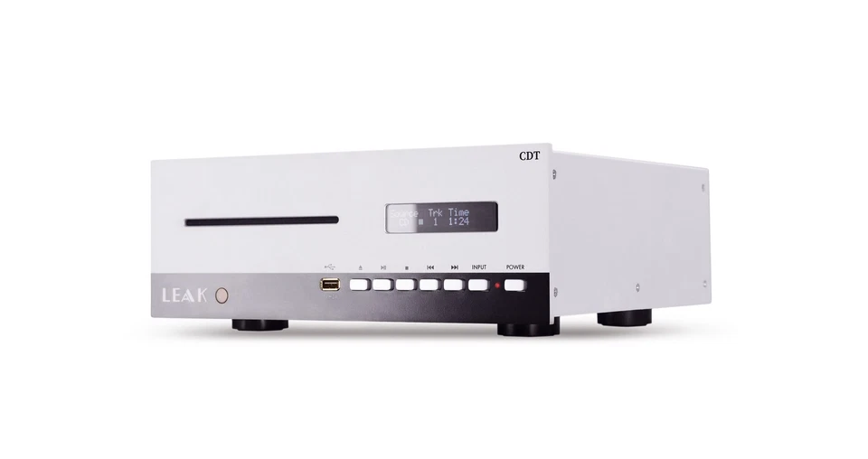 Slot‑Loading CD‑Transport, USB, koax/optisch Ausgängen – LEAK CDT Silber WIE NEU - Bild 3 von 3