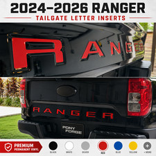 For 2024-2026 Ford Ranger Tailgate Letter Inserts Decals Premium Vinyl Set Truck For 2024-2026 Ford Ranger Tailgate Letter Inserts Decals Premium Vinyl Set Truck