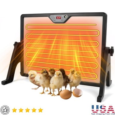 Chick Heating Plate Safe Energy Efficient Adjustable Temperature Baby Chicks New