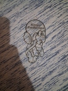 Super Mario Rare And Vintage Koopa Paratroopa Clear Plastic Hanging Ornament