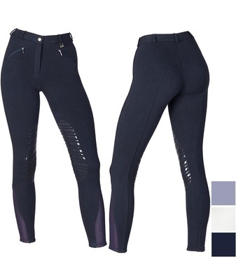 Pantaloni da equitazione donna modello Equilibrio Style full grip Hkm