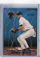 2000 Pacific Vanguard - DEREK JETER - High Voltage Red #26 - YANKEES #d/299