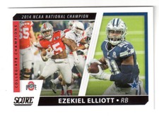 2021 Score #CC6 EZEKIEL ELLIOTT 'COLLEGIATE CHAMPIONS' INSERT CARD! OHIO ST