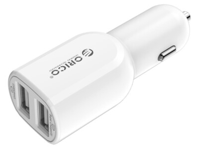 LOT 2 ORICO 20W Dual Port 1.5A 2.4A Super Charge USB Car Travel Charger Retail