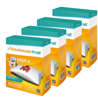 40 Staubsaugerbeutel Staubbeutel-Profi MSP4 geeignet für Miele S 8360 EcoLine