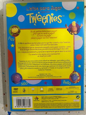 TWEENIES DVD LISTOS PARA JUGAR CON LOS TWEENIES BBC ESPAÑOL INGLES