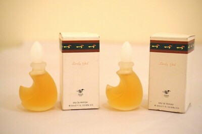 Lovely Girl by Fortune Duck Perfume EDP Splash Two Minis 5 ml for Women Vintage
