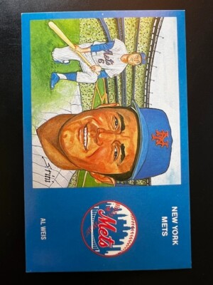 Postcard 1969 New York Mets Al Weis Susan Rini Artwork Limited Issue