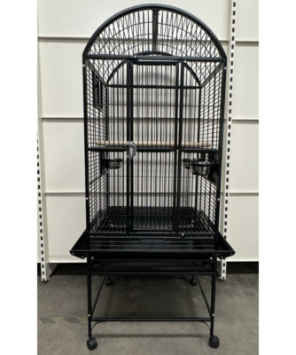 Parrot-Supplies Michigan Dome Top Premium Papageienkäfig - Schwarz