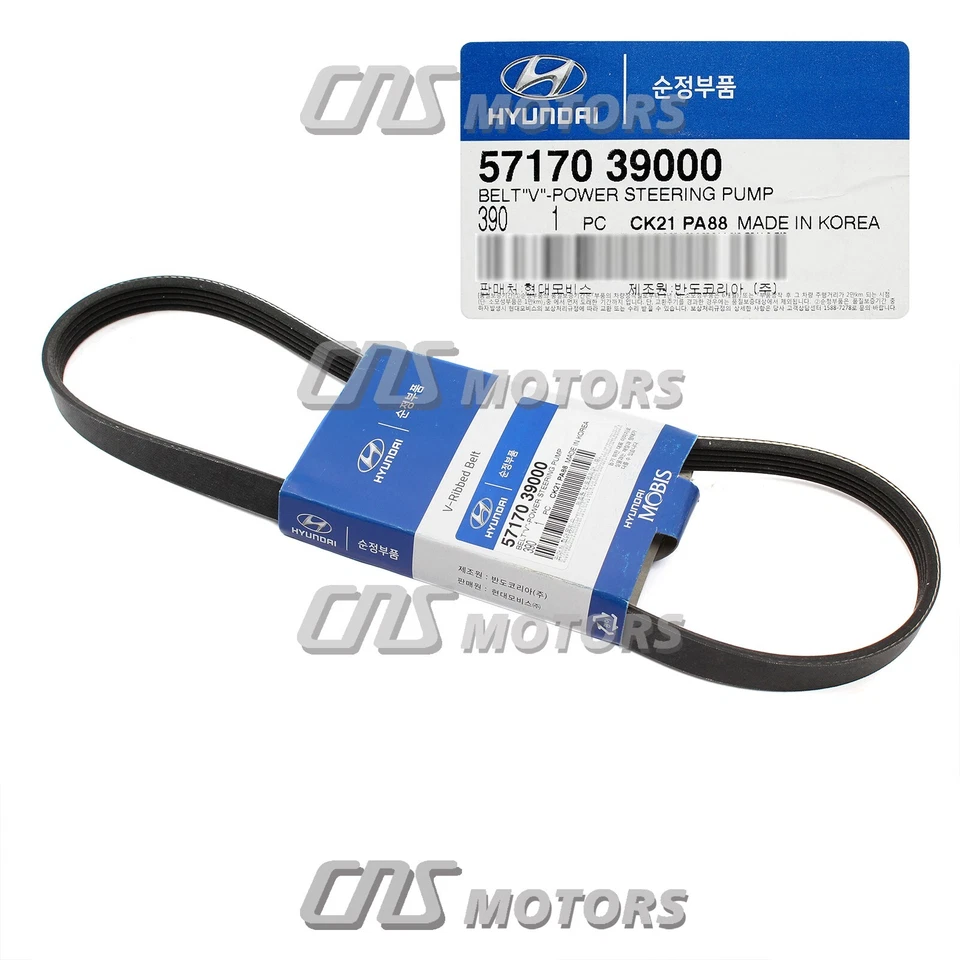 ⭐GENUINE⭐ V-Belts & Pulley Kit for 2003-2006 Santa Fe 3.5L 2004-2006 Amanti - Image 3 of 4