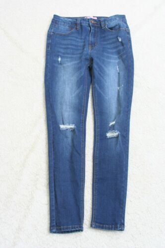 5 Wax Jean Blue Woman Denim Jeans Pants Cotton Polyester Rayon Spandex Five J4 - Foto 1 di 6