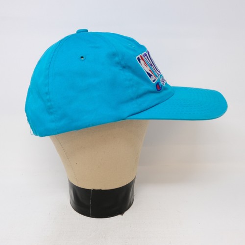 Rare Vintage CHAMPION Charlotte Hornets NBA Basketball Snapback Hat Cap 90s Teal - Picture 8 of 11