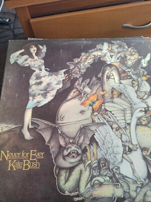 Never for Ever by Kate Bush Gatefold inlay super rare first pressing limited ed