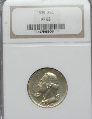 1939 Washington Quarter NGC PF65 - Rare NGC Gen 8.0 holder!