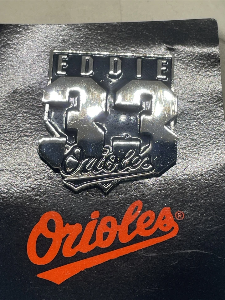 Vtg Official Baltimore Orioles  Hat Vest Pin 1998 Eddie Murray 33 P1 - Image 2 of 4