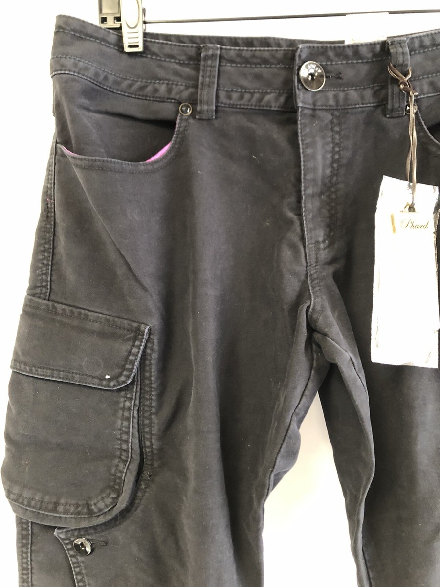 Pantacourt Femme Phard - Taille W29, 100% Coton Noir, Neuf Avec étiquettes