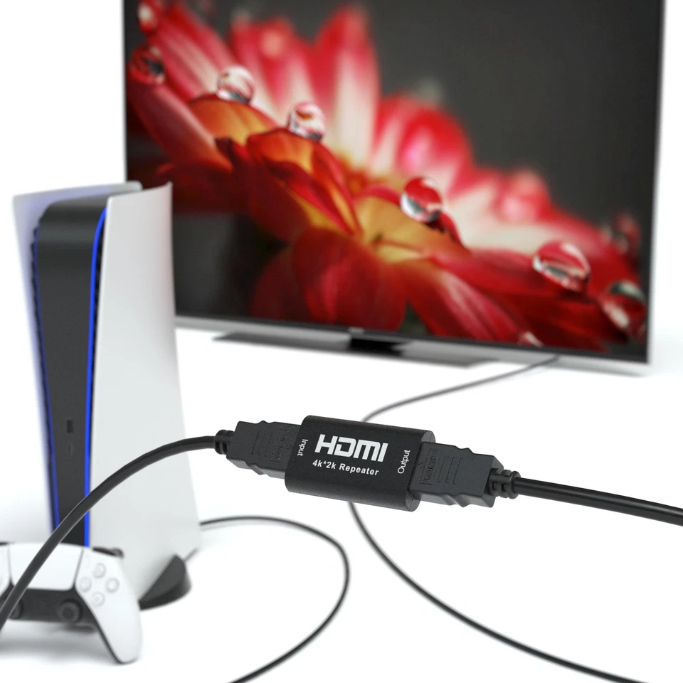 4K HDMI Repeater Signal Verstärker UHD 2160P 3D 1080P Kunststoff bis zu max 40m - Bild 4 von 4
