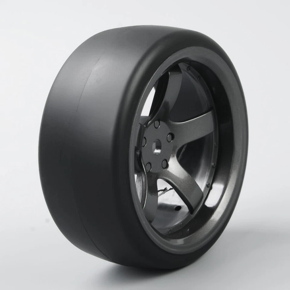 4Pcs PP Drift Tires&Wheel 6mm offest For HSP HPI RC Cars 1/10 On-Road Tyres D5M - Image 4 of 4