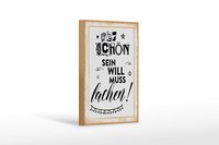 Holzschild Spruch 20X30 Cm Wer SchöN Sein Will Muss LäCheln Girlande Schild