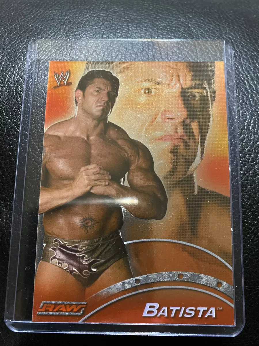 Batista Dave Bautista wwe 2004 Euro Apocalpse Raw Smackdown Foil card #R21