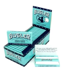 2x Bugler Rolling Papers Single Wide RYO 115 Papers/Pack *USA Shipped*
