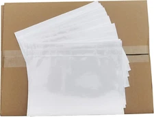 1000 Pcs 9.5"X6.7" Clear Packing List Envelope Pouches, Adhesive Top Loading Sel