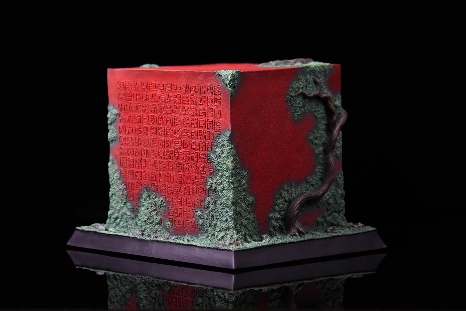 Road poneglyphe statue resine One Piece réplique de collection rouge 25cm
