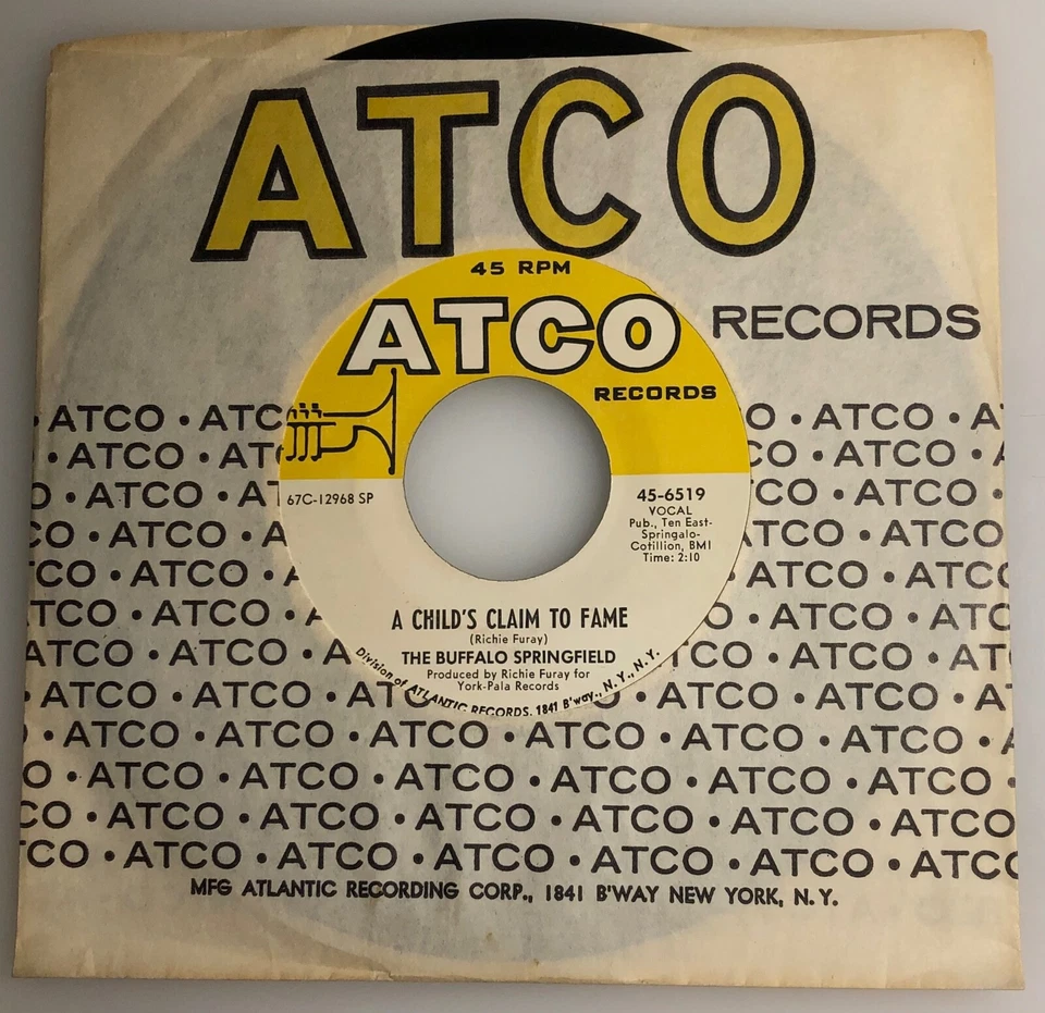 Buffalo Springfield / Rock "N" Roll Woman / Atco 1967 45  / Mint - Image 2 of 4