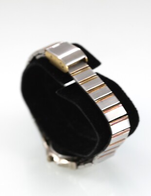 COPY - Bulova lady battery water resistant 30m silver and gold w/date Women main image 3