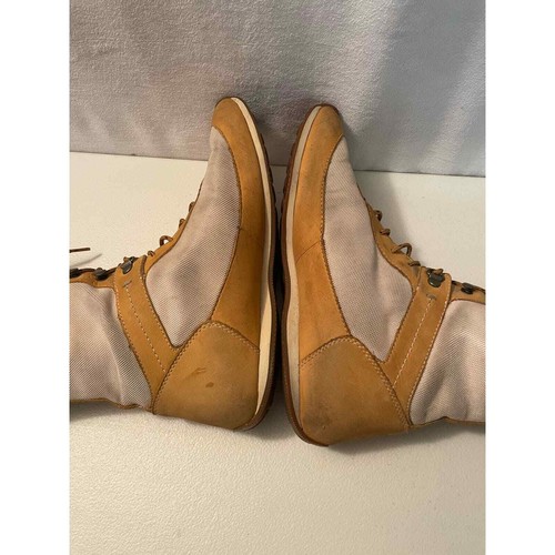 Timberland tall boots yellow leather lace up size 10 M rare find - Picture 6 of 11