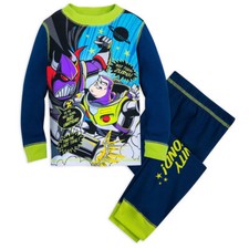 Disney Store Toy Story Woody Buzz Lightyear Long Sleeve Pajama Set Boy Size 5