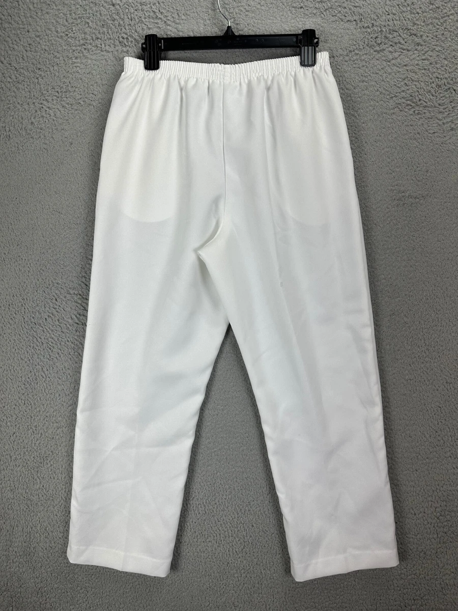 Alfred dunner petite white pants clearance