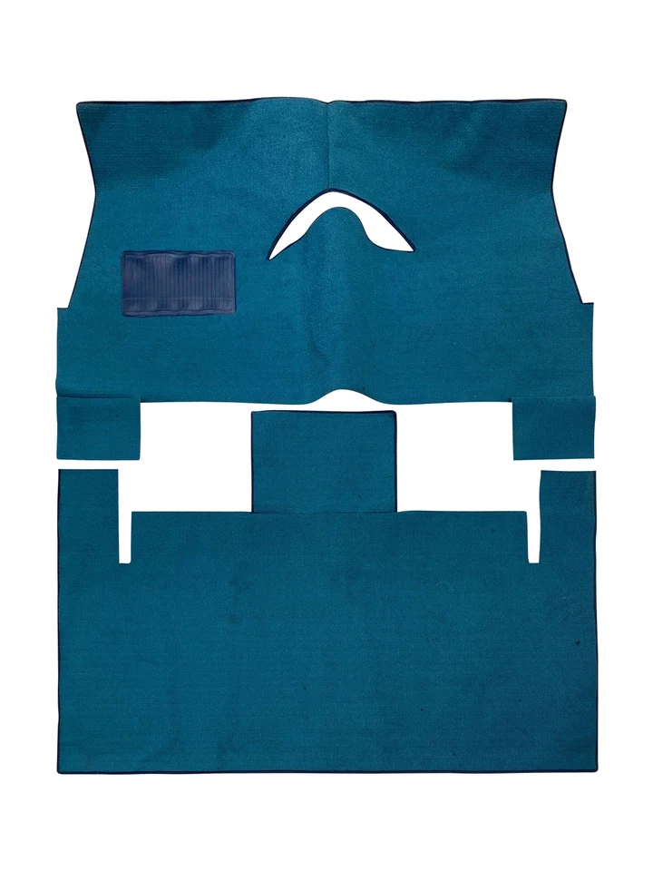 Kit de alfombras delanteras y traseras Plymouth Fury 1956-1956 cupé de 2 puertas negro gris tostado Foto 2 de 4