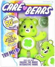 Green Care Bear Good Luck Interactive Talk Move Sing Bear Light Up 50+ Reactions