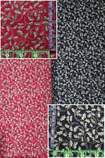 Benartex Fabric Christmas Winter by yard Festive Season Holly Berry Leaf