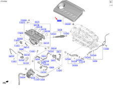 KIA CEED MK3 CD-Motorabdeckung 2924003710, NEU, ORIGINAL