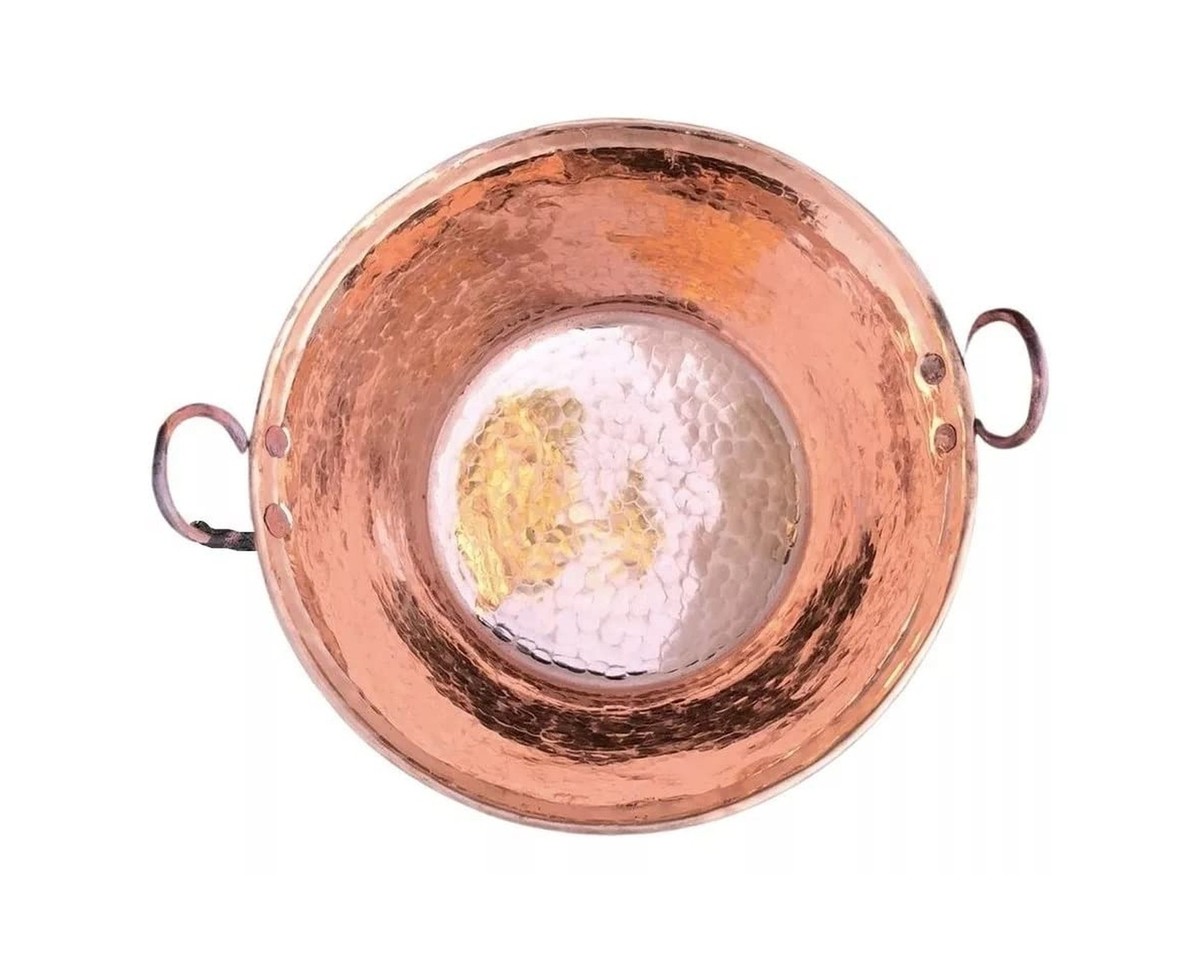 🍯 Cazo De Cobre Para Caramelo Cuisine Romefort 16 Cm - Conductividad Térmica Superior, Mango Hierro Fundido, Artesanal (No Apto Inducción) - Ideal Para Salsas Y Dulces