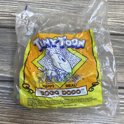 Vintage McDonalds Happy Meal Toy 1992 Tiny Toon Adventures Gigi Dodo Yellow Bike