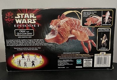 【未開封品】Opee and Qui-Gon Jinn フィギュアセット Hasbro Star Wars Episode 1 Qui Gon Jinn On Eopie Action Figure for