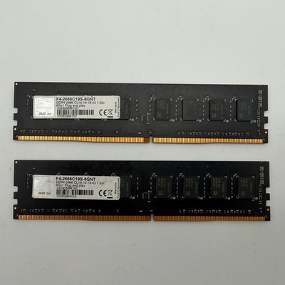 G.SKILL 2x8GB DDR4-2666MHz DIMM Arbeitsspeicher (F4-2666C19S-8GNT) RAM