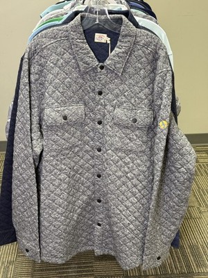 NWT MEN'S FAHERTY EPIC QUILTED FLEECE JACKET, SIZE: 2XL, COLOR: CARBON (M10.17)