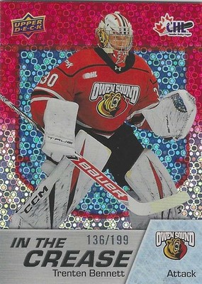 2025-26 Upper Deck CHL In The Crease Red #ITC-24 Trenten BENNETT