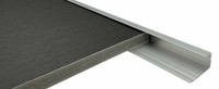Aluminium Profil Endprofil Silber Eloxiert, 2M U Montageprofil