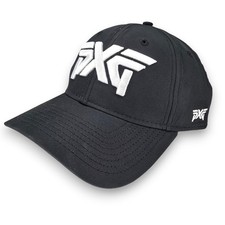 PXG Golf Cap Black White Embroidered Logo Adjustable Mens One Size Fits Most