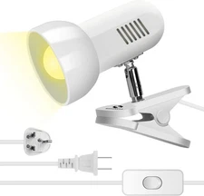 Book Light Reading Lamp Clip 360° Rotation Portable Clamp Desk Table Bunk Bed