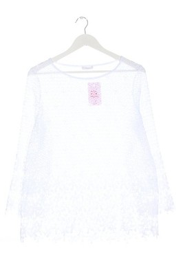 RIANI Transparenz-Bluse Damen Bluse Gr. DE 36 weiß Casual-Look