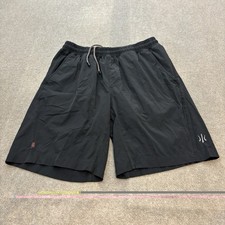 Rhone Bullitt Shorts Mens M Black Performance 9" Nylon Stretch Athletic Lined