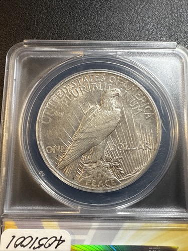 1921 SILVER PEACE DOLLAR ANACS AU55 Cleaned - Picture 7 of 11
