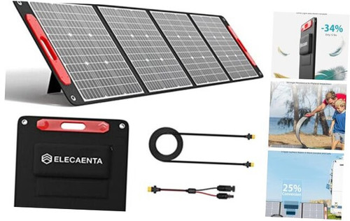 200W Portable Solar Panel for Power Station, 25% High Efficiency (4th Gen