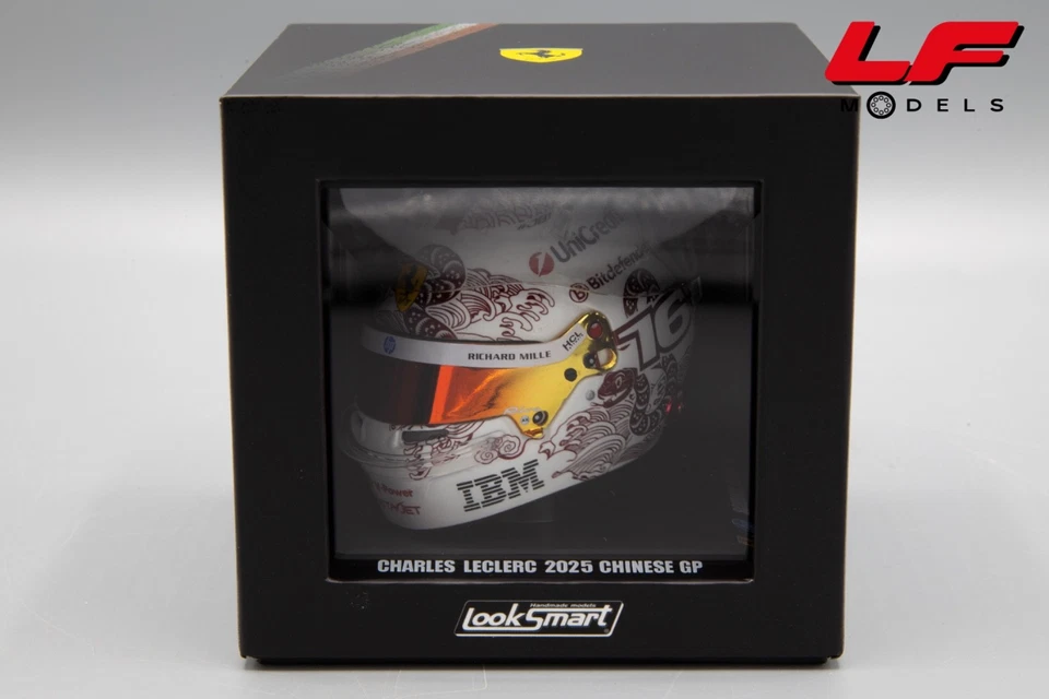1:5 Casco / Helmet China GP 2025 C. Leclerc - Looksmart - Immagine 3 di 3